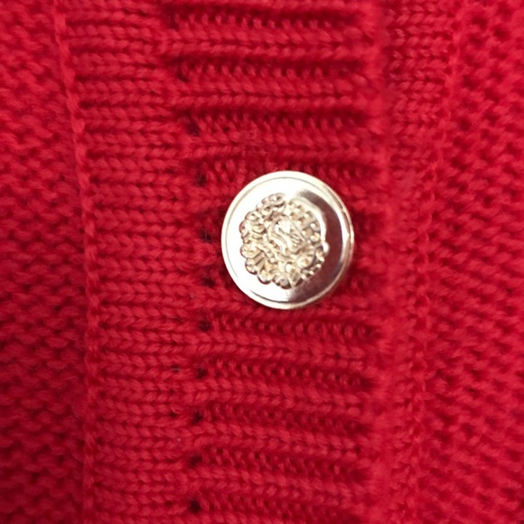 Norm Thompson Cable Knit Button Down Sweater - Picture 4 of 5